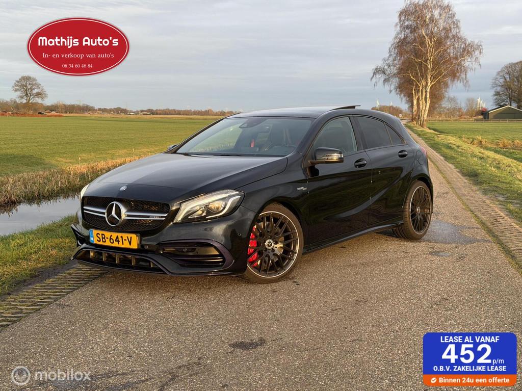 Mercedes A-klasse AMG 45 4MATIC Pano Schaalstoelen! Super ne, Automaat, Euro 6, 4 cilinders, Lichtsensor