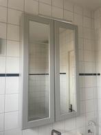 Grijze Ikea badkamer bovenkast met spiegeldeuren, Ophalen, 50 tot 100 cm, Minder dan 25 cm, Minder dan 100 cm