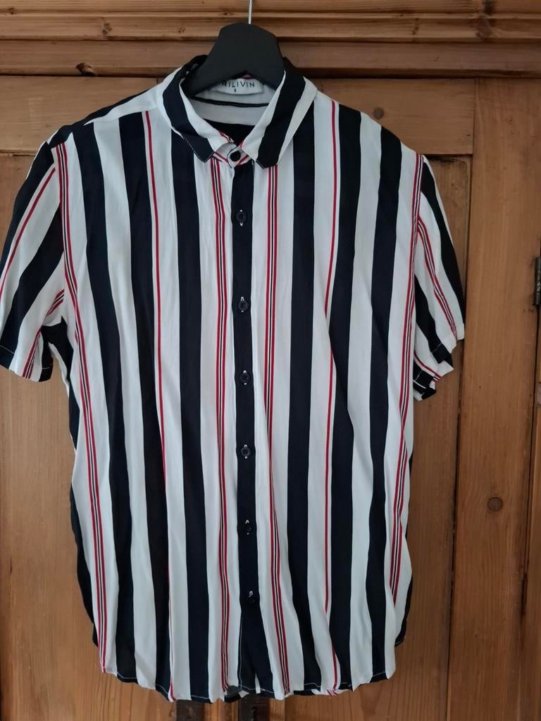 Zomerblouse maat S., Kleding | Heren, Overhemden, Ophalen of Verzenden, Gedragen, Wit, Halswijdte 38 (S) of kleiner