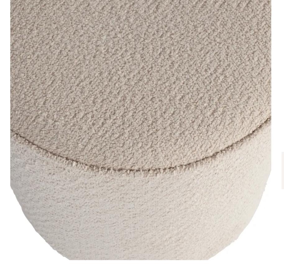 Woood poef ZGAN, Ophalen of Verzenden, Zo goed als nieuw, Rond, Minder dan 50 cm