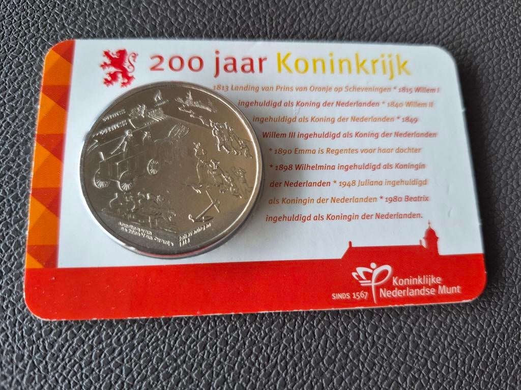 200 jaar Koninkrijk munt - KNM uitgave, Ophalen of Verzenden, Koningin Beatrix, Overige waardes, Losse munt