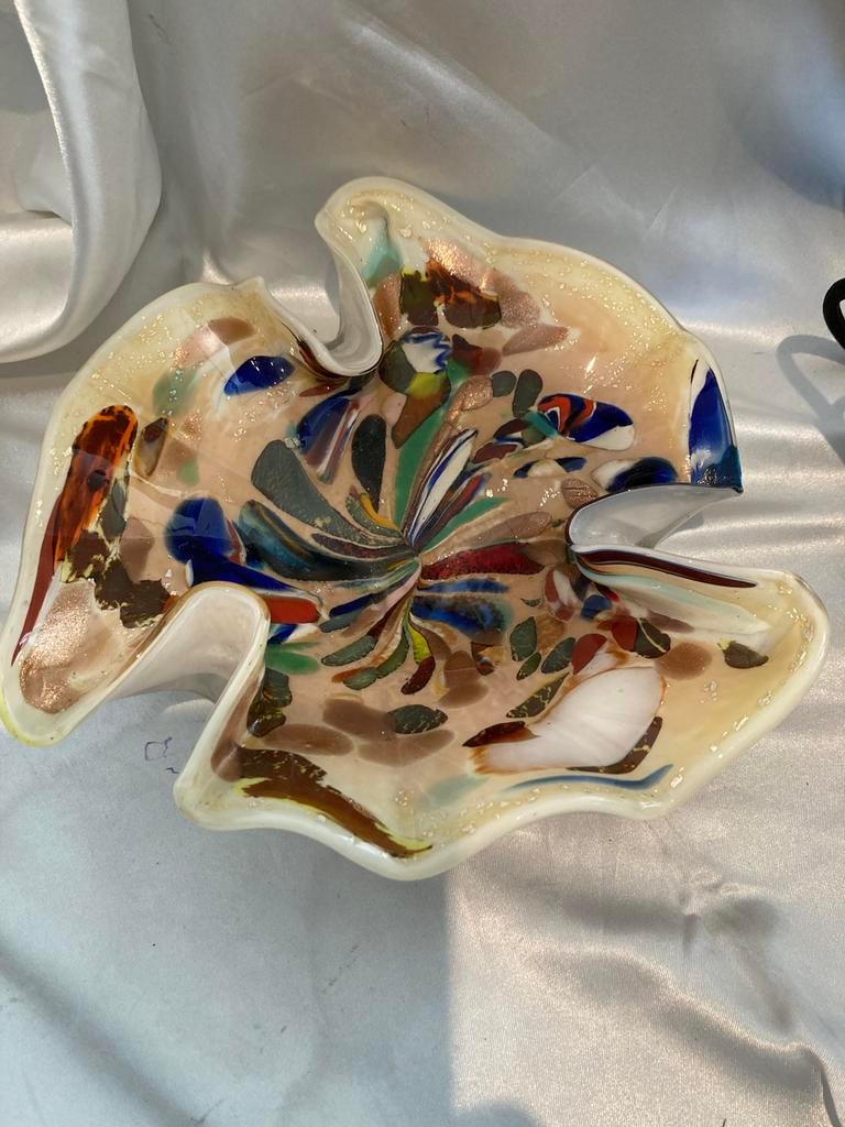 Venetiaans Vetro Artistico Murano Millefiori Schaal, Ophalen of Verzenden