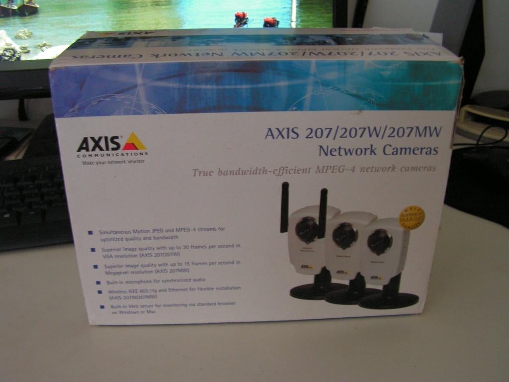 Axis 207W wireless ip camera, Audio, Tv en Foto, Videobewaking, Verzenden, Nieuw, Binnencamera