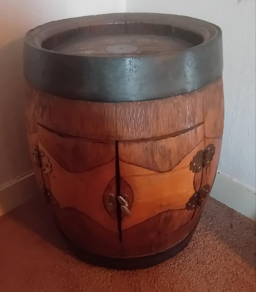 Vintage Wijnvat Bar Kastje - Uniek en Decoratief, Ophalen