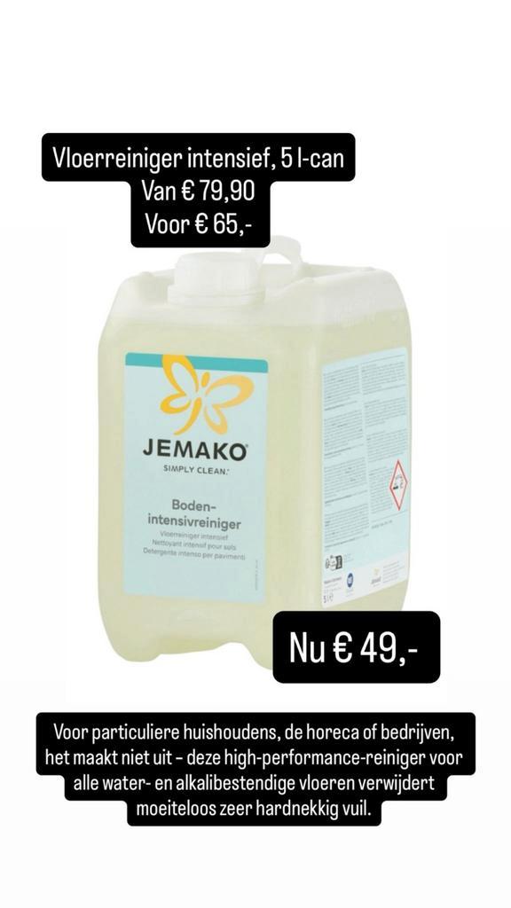 JEMAKO Intensieve Vloerreiniger 5L - Krachtig & Efficiënt, Huis en Inrichting, Schoonmaakartikelen, Schoonmaakmiddel, Ophalen of Verzenden