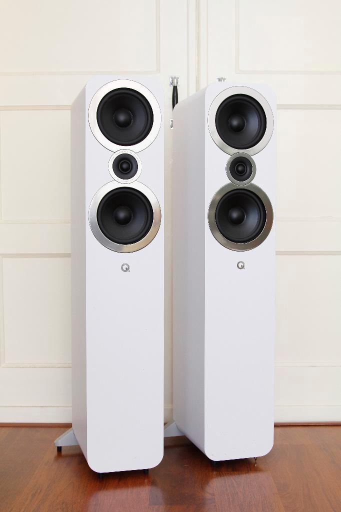 Q acoustics 3050i zuilen. Wit, Audio, Tv en Foto, Luidsprekers, Gebruikt, Front, Rear of Stereo speakers, 60 tot 120 watt, Overige merken