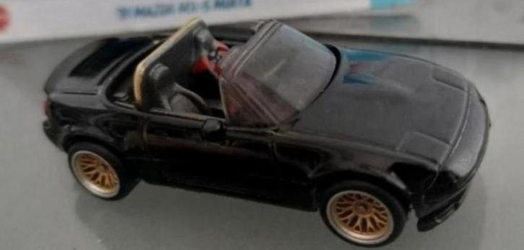 Unieke zwarte MAZDA MIATA MX5, NIEUWE LAK,NIEUWE BBS VELGEN, Ophalen of Verzenden, Nieuw, Auto