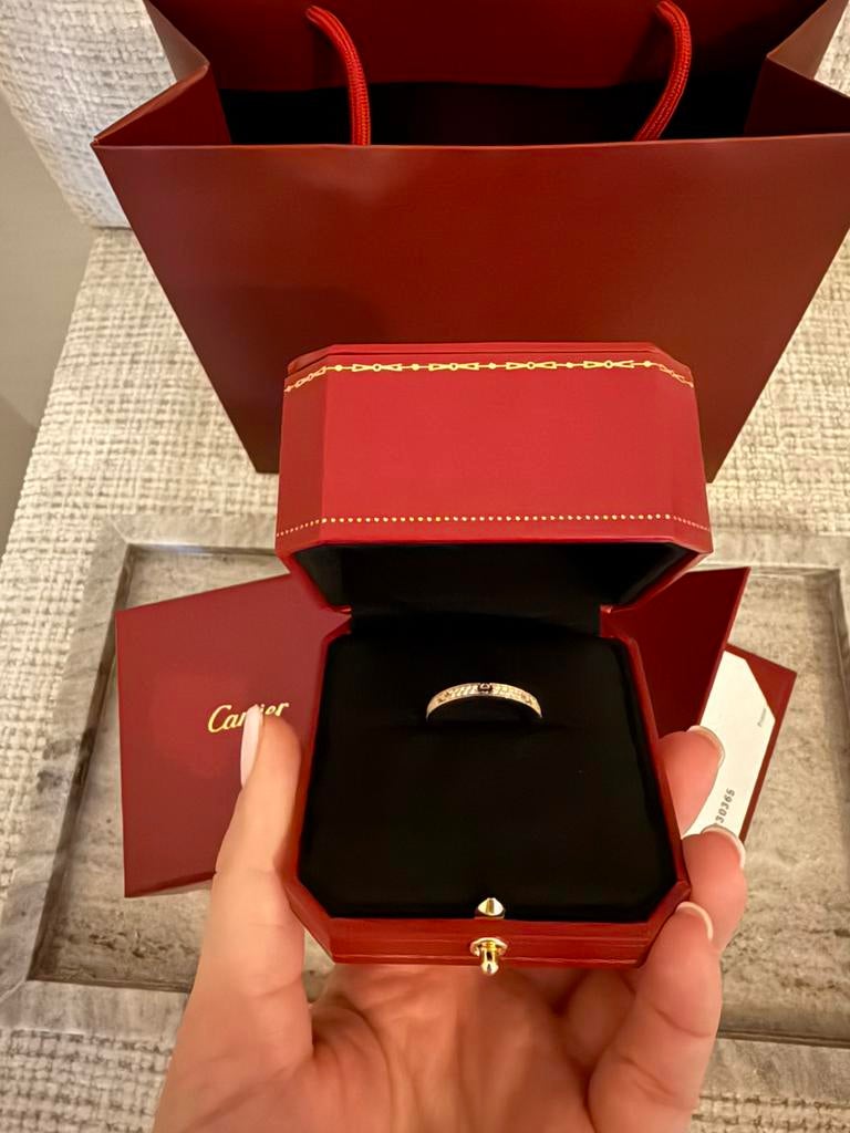 Mini Love ring met diamanten Cartier model, Sieraden, Tassen en Uiterlijk, 20 of groter, Nieuw, Ophalen of Verzenden, Dame
