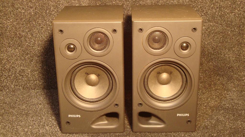 Philips FW2010 speakers in nette en goed werkende staat, Audio, Tv en Foto, Luidsprekers, Gebruikt, Front, Rear of Stereo speakers