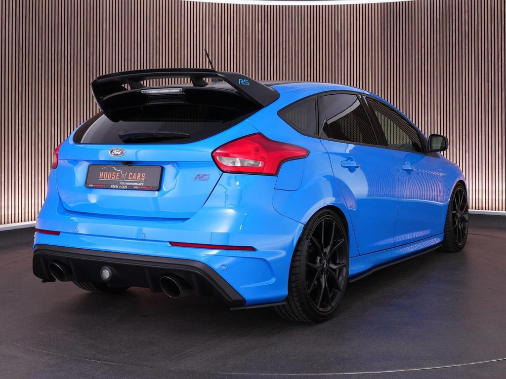 Ford Focus RS LSD 2.3 350pk |Milltek|schaalstoelen|Maxton|So, Gebruikt, 4 cilinders, Blauw, Leder en Stof