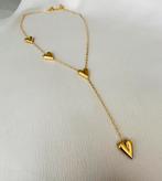 Nieuwe roestvrijstaal ketting met hartjes, Overige materialen, Nieuw, Ophalen of Verzenden, Verstelbaar