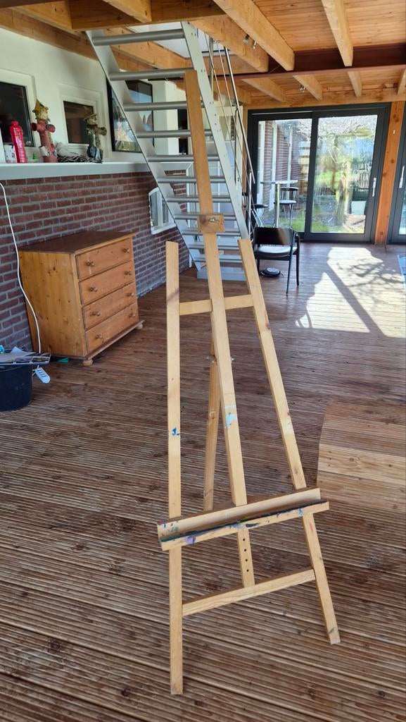 Houten schildersezel, Ophalen