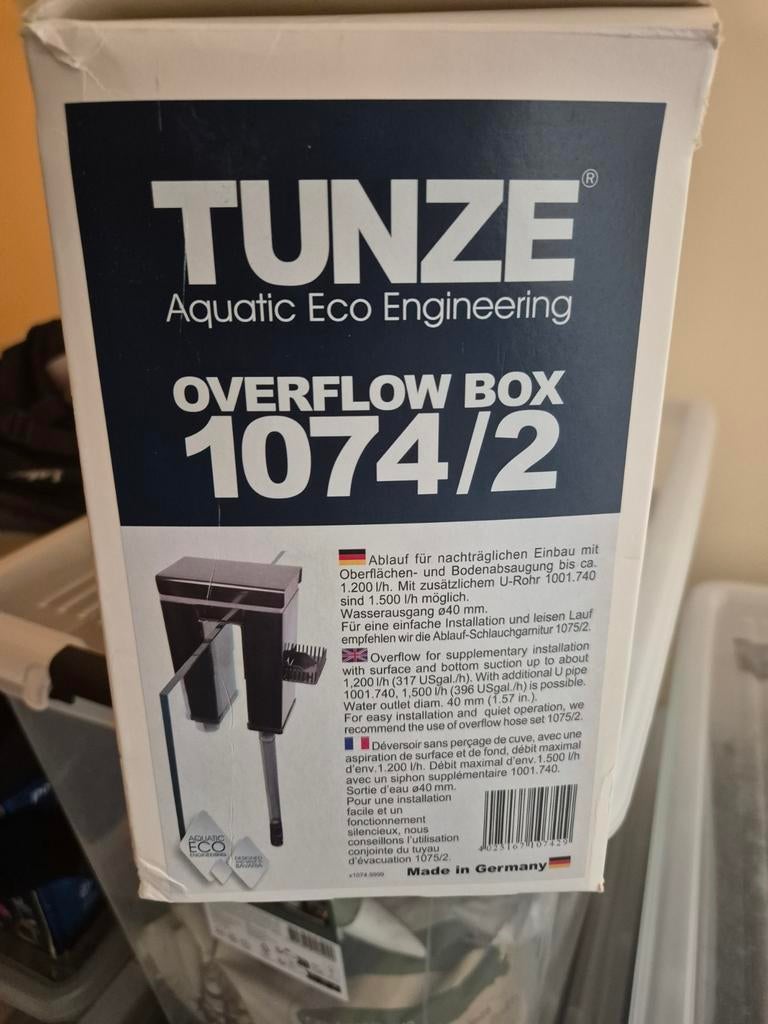 Tunze overflow box, Ophalen