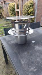 Trekkap RVS 200 mm voor op een kachelpijp, Ophalen of Verzenden, Zo goed als nieuw, Inbouw, Overige soorten