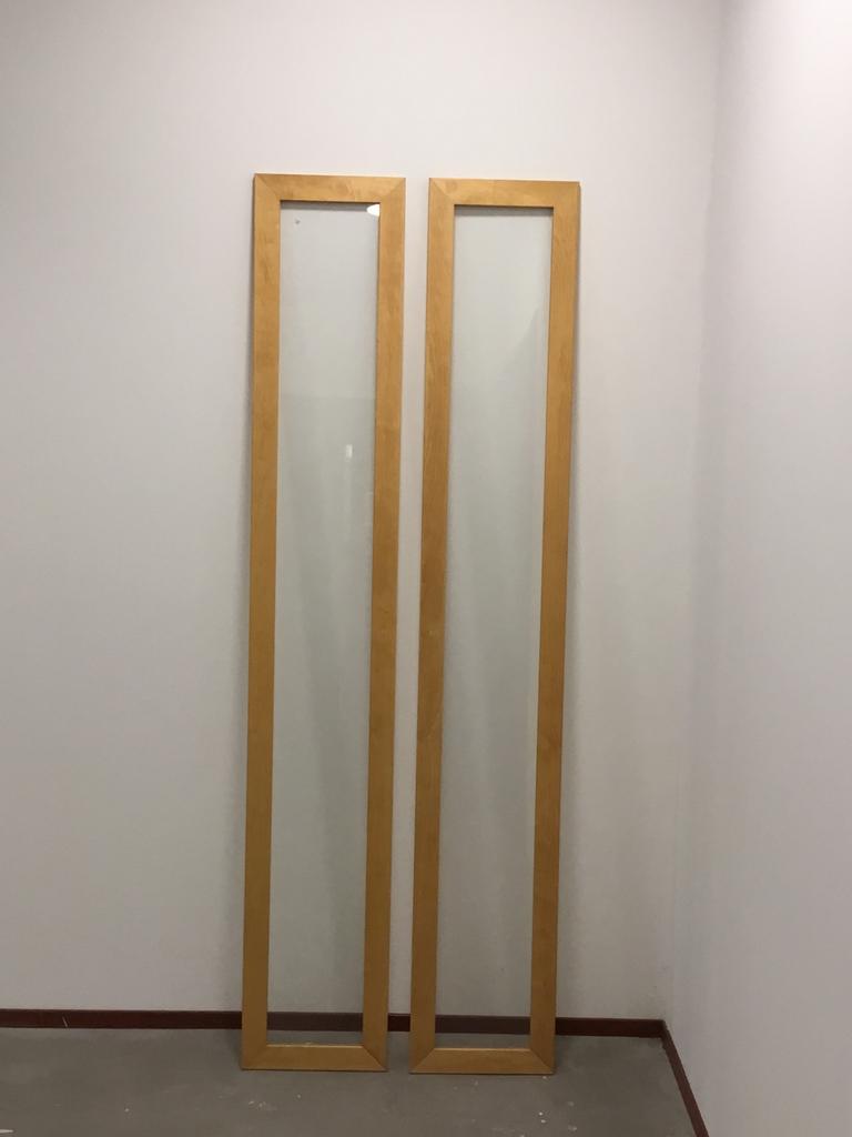 2 KASTDEUREN MET GLAS, Ophalen, Zo goed als nieuw