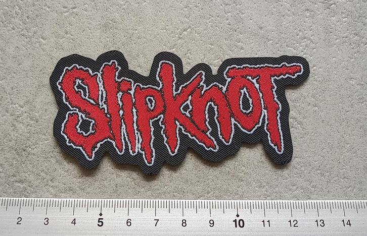 Slipknot shaped logo patch 25 metal, Verzamelen, Muziek, Artiesten en Beroemdheden, Nieuw, Kleding, Verzenden