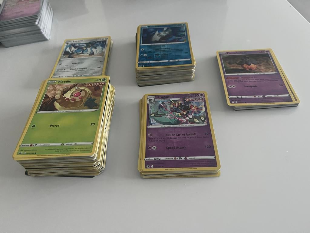 Pokemon Bulk kaarten Sets: /198, /185, /195, /203, /265., Foil, Nieuw, Meerdere kaarten, Ophalen of Verzenden