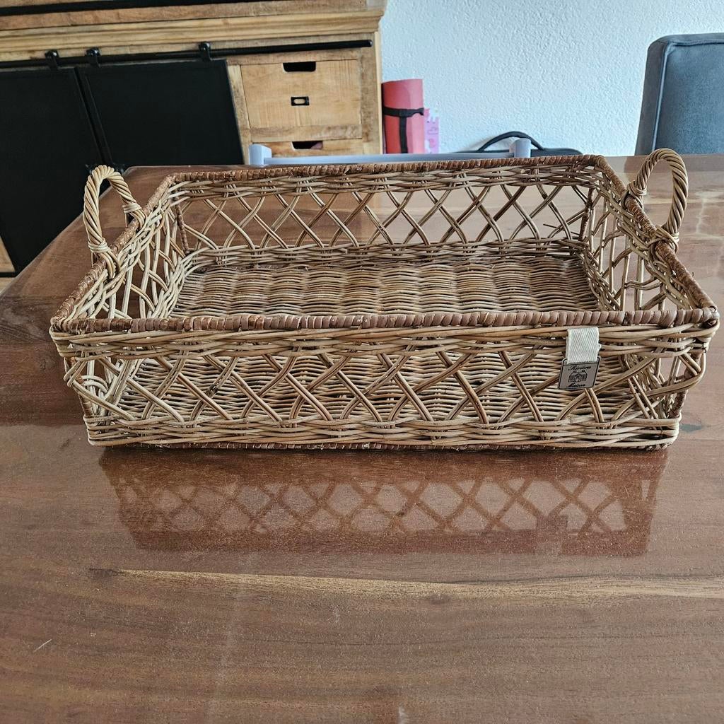 Riviera Maison mand, Ophalen, Zo goed als nieuw, Rond, Riet
