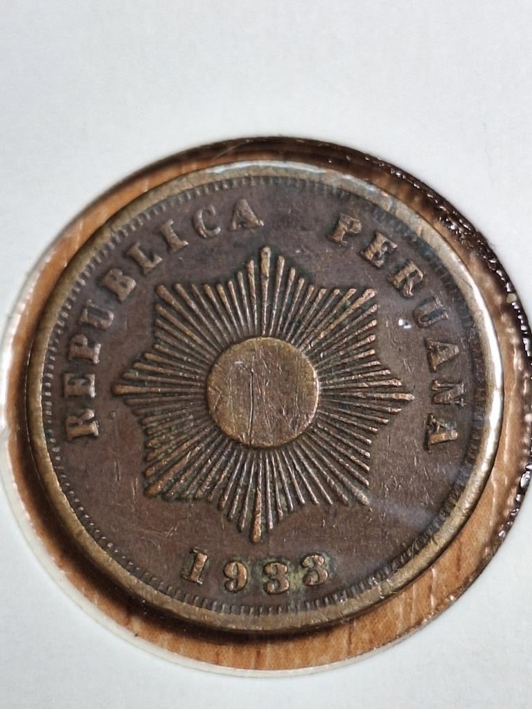 PERU 2 centavos 1933 (#30), Postzegels en Munten, Munten | Amerika, Ophalen of Verzenden, Zuid-Amerika, Losse munt