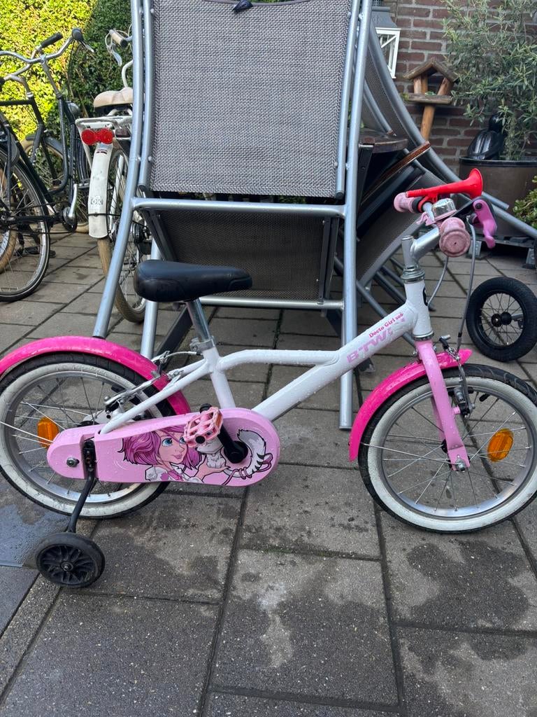 16 inch btwin meisjesfiets, Ophalen, Zo goed als nieuw
