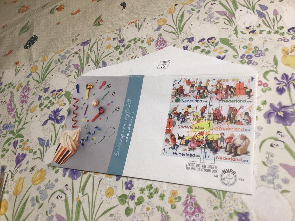 No962 Kindervel 2018 E763 Heb van Nederland jaargangen fdc, Ophalen, Onbeschreven, Nederland