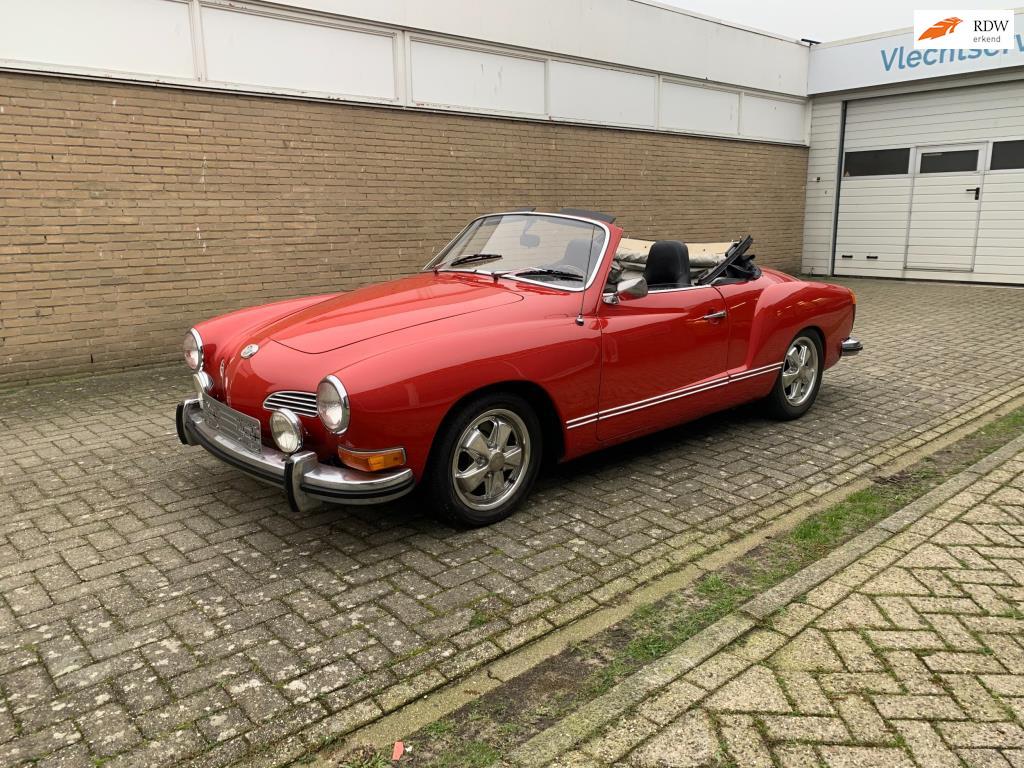 A1 Volkswagen Karman Ghia Cabriolet 1973, Auto's, Oldtimers, Cabriolet, Volkswagen, Bedrijf, Handgeschakeld