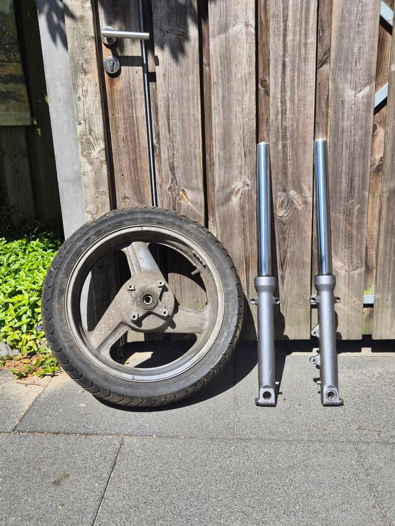 Honda cb1 400 voorvork voorpoten en achterwiel, Ophalen of Verzenden