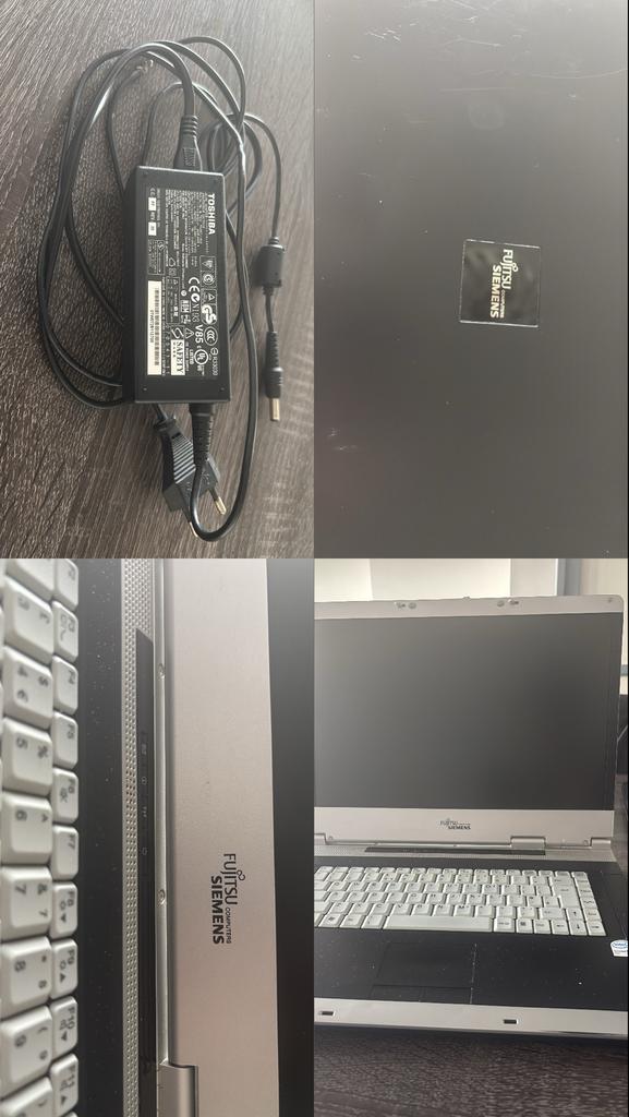 Fujitsu Siemens laptop met oplader, Computers en Software, Windows Laptops, Ophalen, Gebruikt