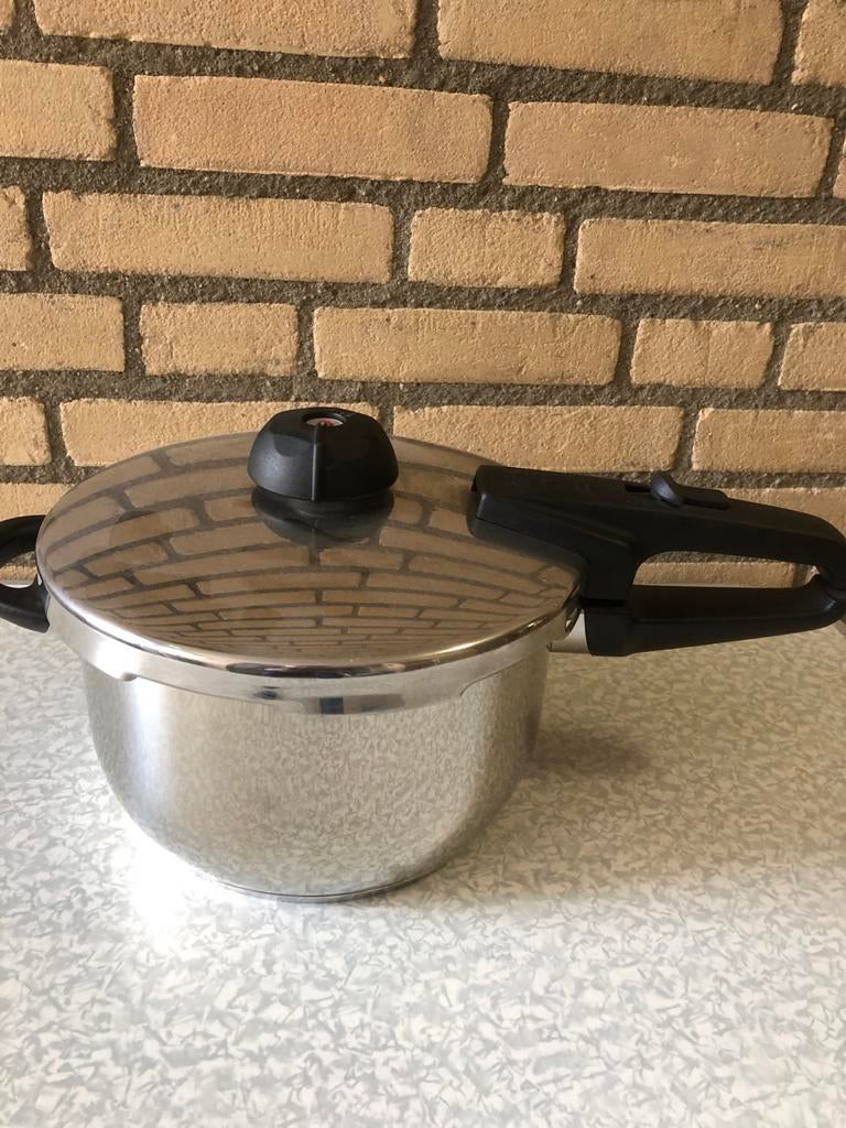 Fisslr Snelkookpan - RVS met stoominzet, Huis en Inrichting, Keuken | Potten en Pannen, Kookpan of Snelkookpan, Nieuw, Ophalen of Verzenden