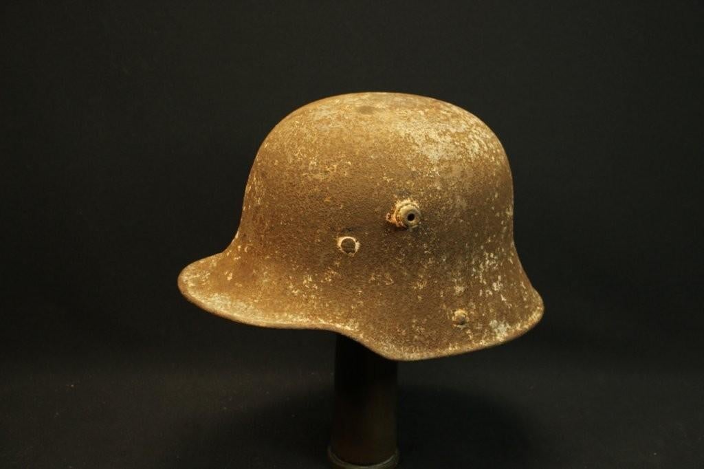 WO1 Duitse helm bodemvondst, Verzamelen, Militaria | Algemeen, Ophalen of Verzenden, Landmacht, Duitsland, Helm of Baret