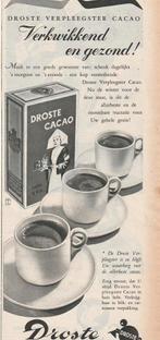 Retro reclame 1953 Droste verpleegster cacao gezond, Verzenden, Overige typen