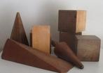 mooie oude geometrische vormen modellen in hout, Antiek en Kunst, Verzenden, Overige thema's