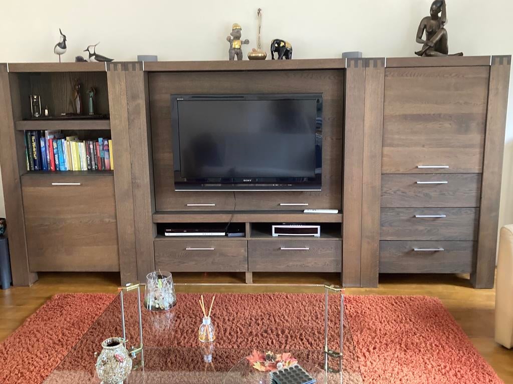 Stevige eiken drie delige kast, Huis en Inrichting, Kasten | Boekenkasten, Ophalen of Verzenden