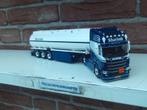 Tekno  Scania  NGR  met  Tankoplegger  van  Slurink, Ophalen of Verzenden, Nieuw, Bus of Vrachtwagen, Tekno