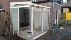 Serre aluminium en dubbelglas 240x 240cm, Tuin en Terras, Overkappingen, Ophalen, Gebruikt, Serre
