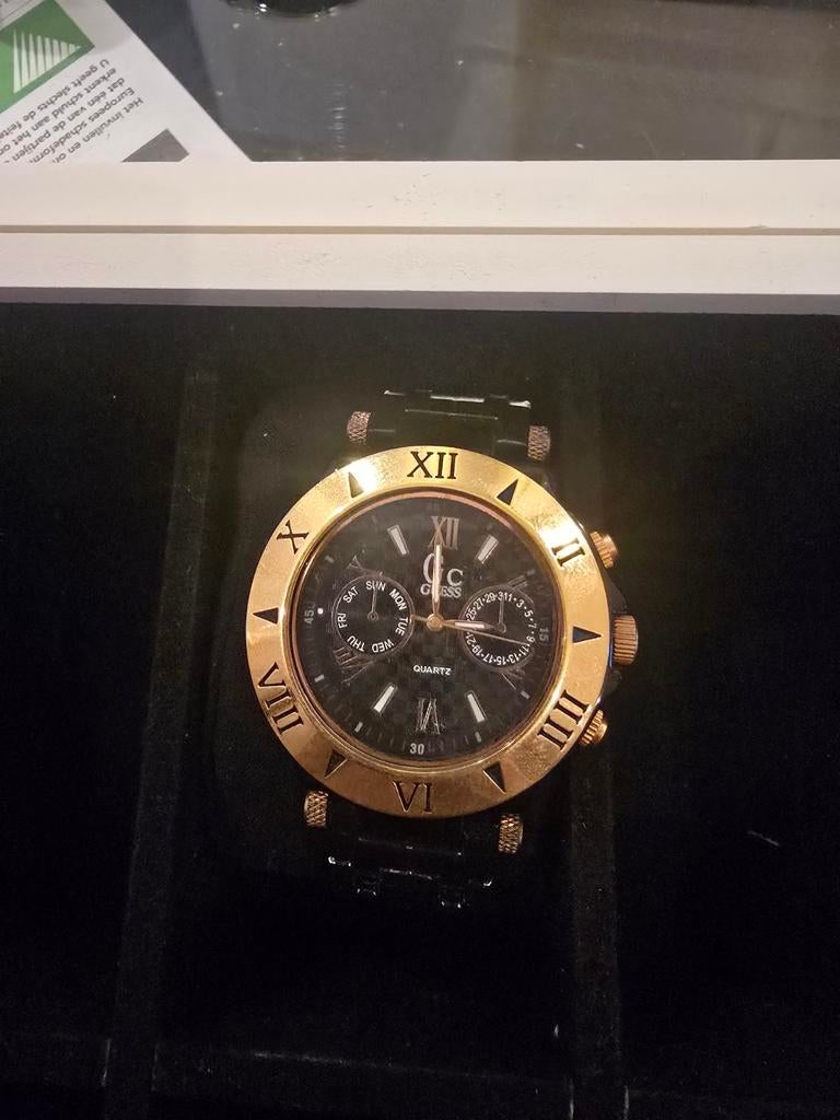 Guess collection horloge, Sieraden, Tassen en Uiterlijk, Ophalen of Verzenden, Gebruikt, Staal, Overige merken