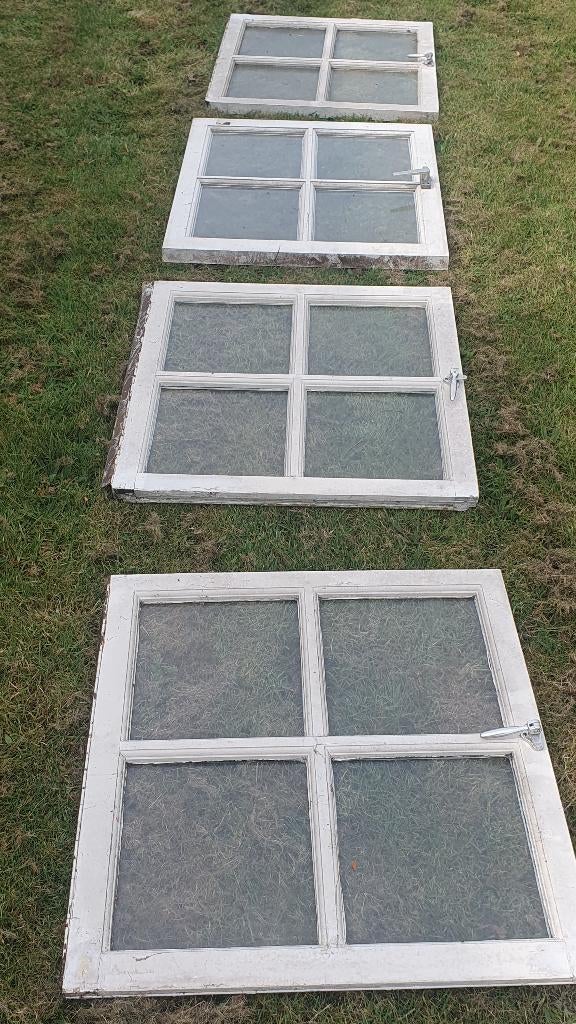 Diverse ramen te koop, Ophalen, Gevelraam of Ruit, Gebruikt, Minder dan 80 cm