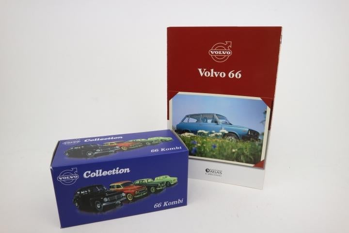 1:43  Volvo 66 Kombi 1975 + Folder  -  Nu €16,95, Hobby en Vrije tijd, Modelauto's | 1:43, Overige merken, Auto, Info@bram-modelcars.nl