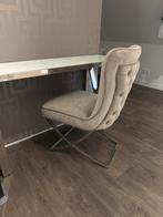 Richmond Stoel Scarlett Khaki Velvet / Zilver (Quartz Khaki), Ophalen, Overige kleuren, Zo goed als nieuw, Metaal