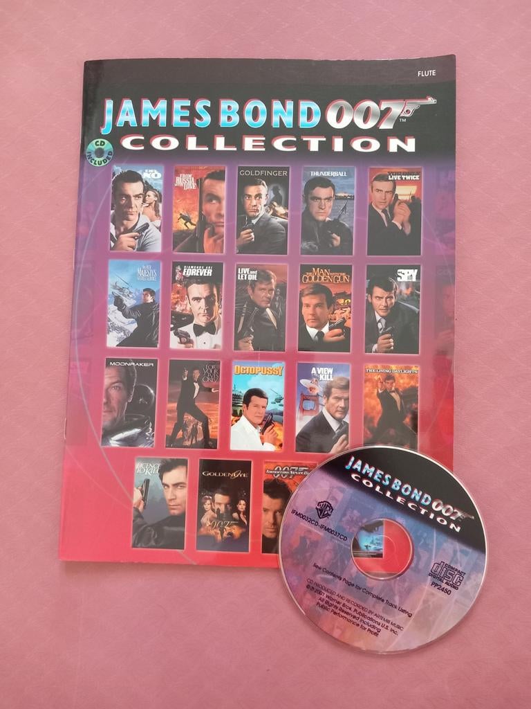 Bladmuziek dwarsfluit James Bond, Muziek en Instrumenten, Ophalen of Verzenden, Gebruikt, Les of Cursus