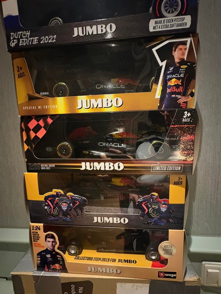 Max Verstappen jumbo set, Ophalen of Verzenden, Zo goed als nieuw, Formule 1