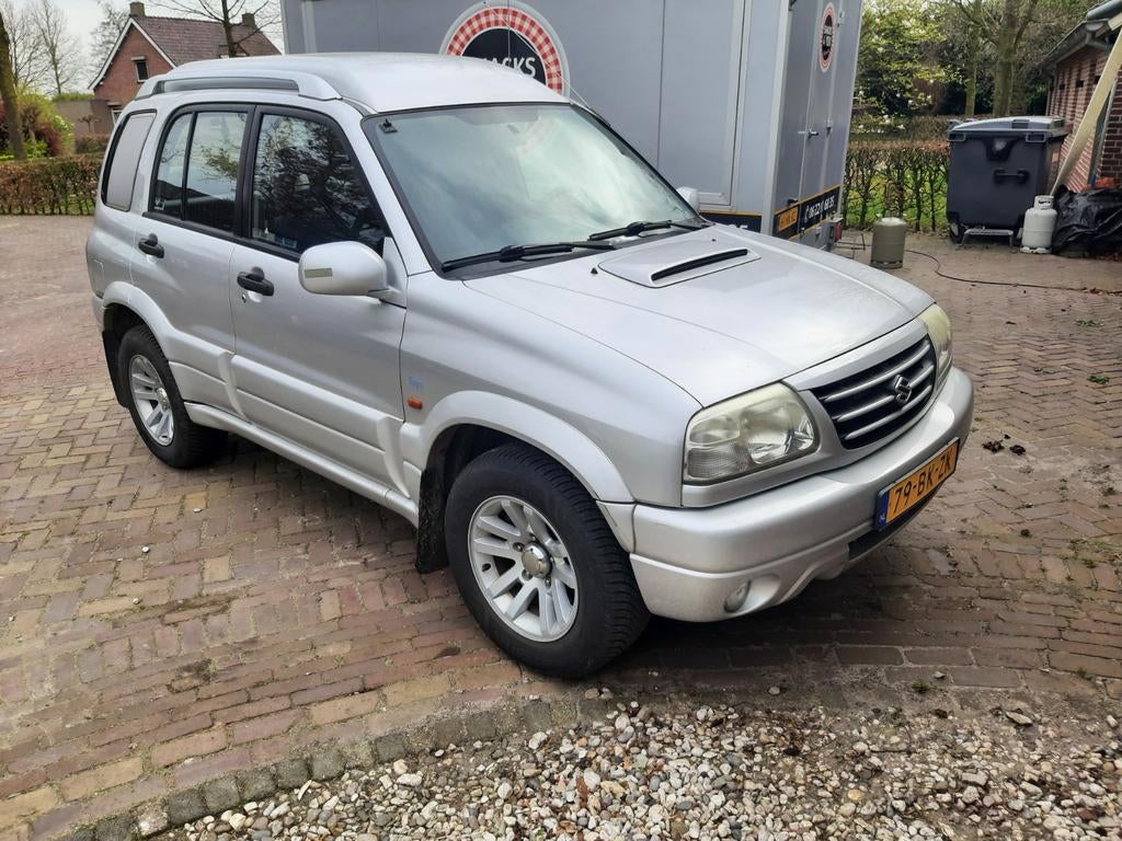 Suzuki Grand Vitara 2.0 TDI VAN 2004 grijs kenteken 4x4, 4 cilinders, Leder en Stof, Bedrijf, Vierwielaandrijving