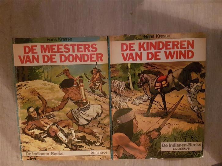 2x de indianen-reeks [kresse]-goede staat-losse verkoop, Boeken, Stripboeken, Zo goed als nieuw, Eén stripboek, Ophalen of Verzenden