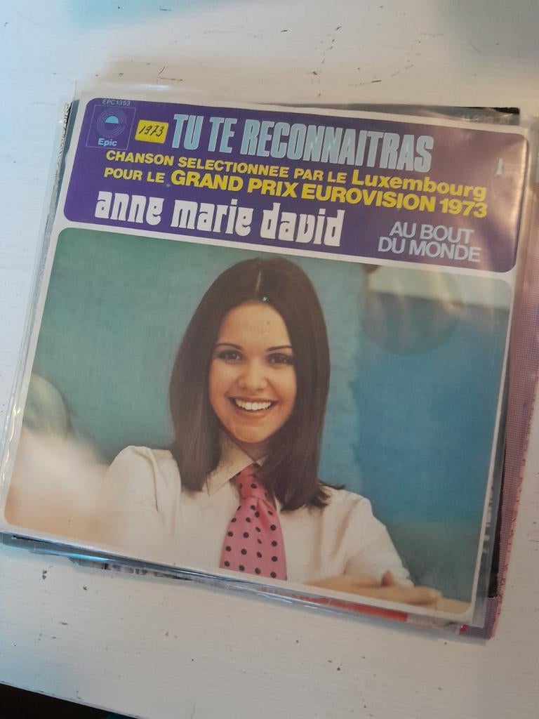Anne marie david 7inch tu te reconnaitras, Cd's en Dvd's, Ophalen of Verzenden, Zo goed als nieuw, Pop