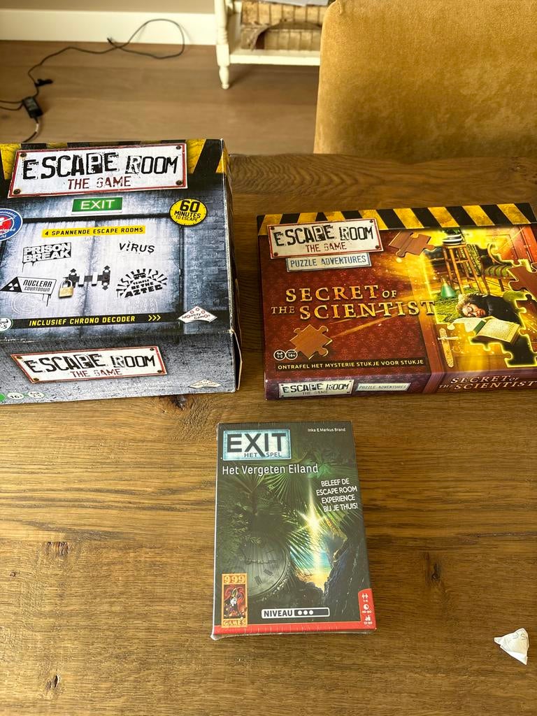 Escape Room Spellen: The Game, Puzzle Adventures, Exit, Drie of vier spelers, Ophalen of Verzenden, Gebruikt