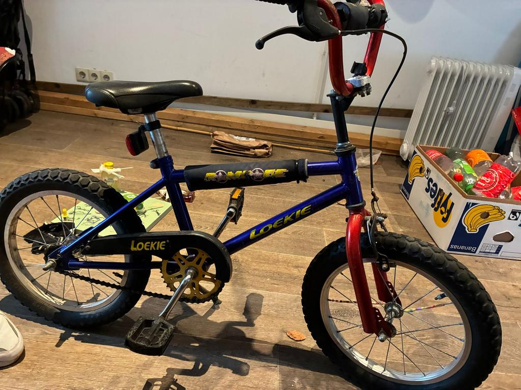 Cross fiets merk Loekie 16 inch, Ophalen, Gebruikt, Staal, 16 tot 20 inch