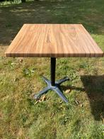 7 tafels 70x70 met aluminium/gietijzer onderstel (roma), Ophalen, Zo goed als nieuw, Vierkant, Aluminium