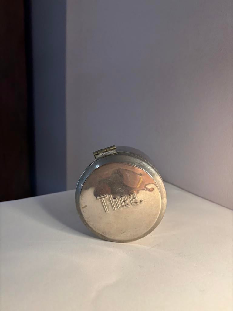 Vintage verzilverde theebox, Verzenden