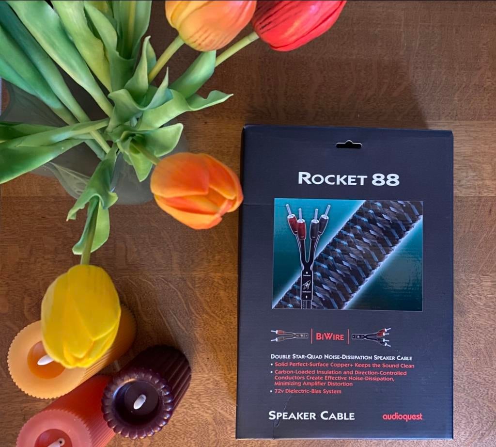 Audioquest Rocket 88 2x4.5 m, Audio, Tv en Foto, Audiokabels en Televisiekabels, Ophalen of Verzenden, Zo goed als nieuw, 2 tot 5 meter