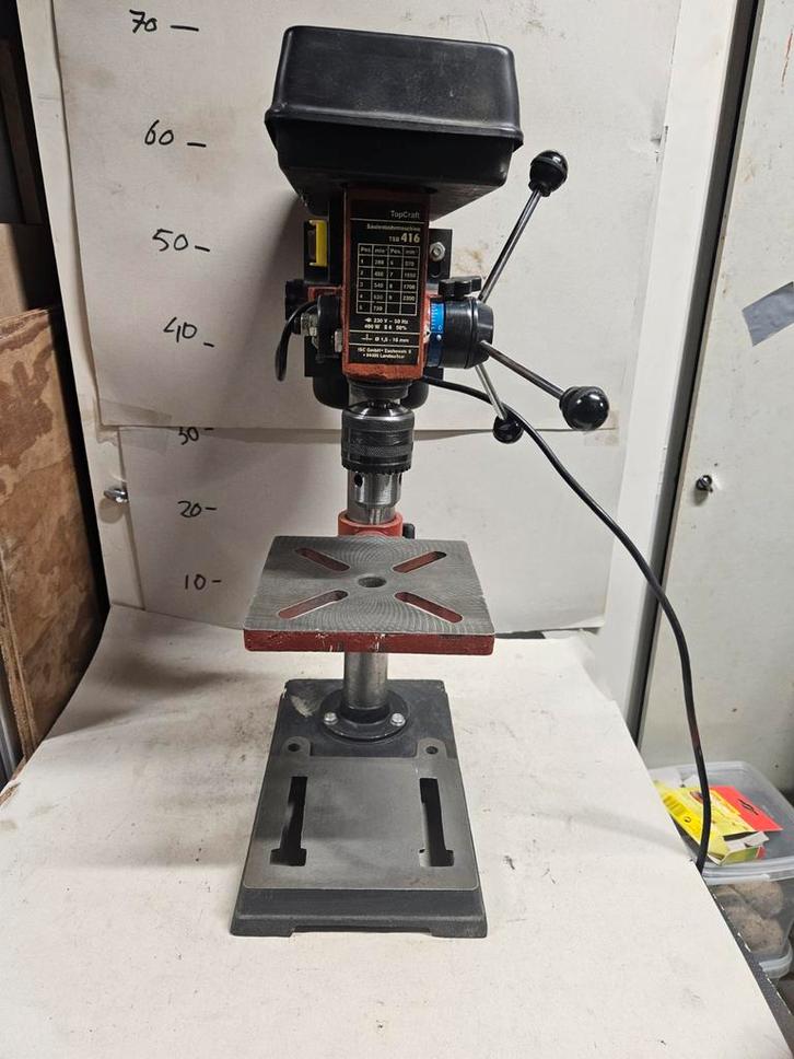 TopCraft Kolomboormachine TBM 416 - Gebruikt, Doe-het-zelf en Verbouw, Gereedschap | Boormachines, Gebruikt, Kolomboormachine
